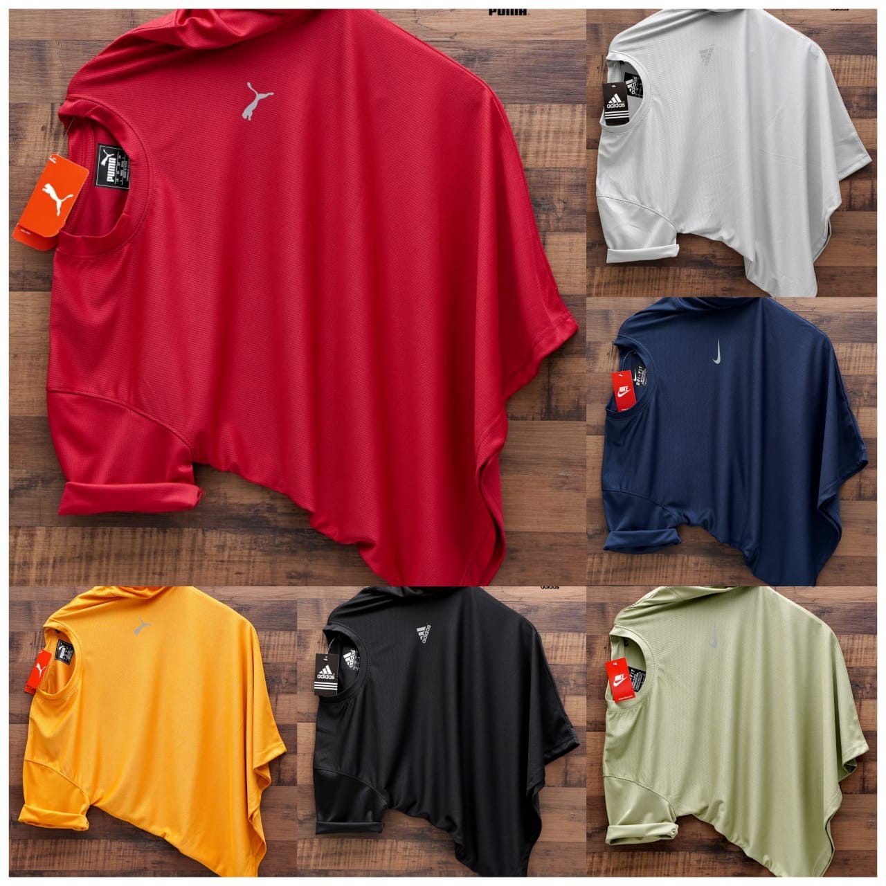 Combo of 5 Branded Lycra T Shirts Rs. 999 Only